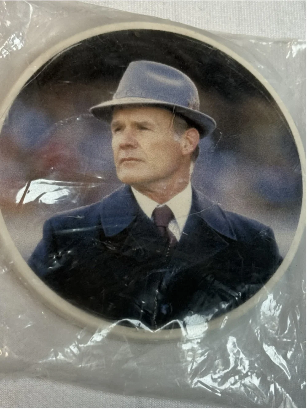 Tom Landry Dallas Cowboys Blank Slate Absorbent Stone Coaster NIP NFL Football
